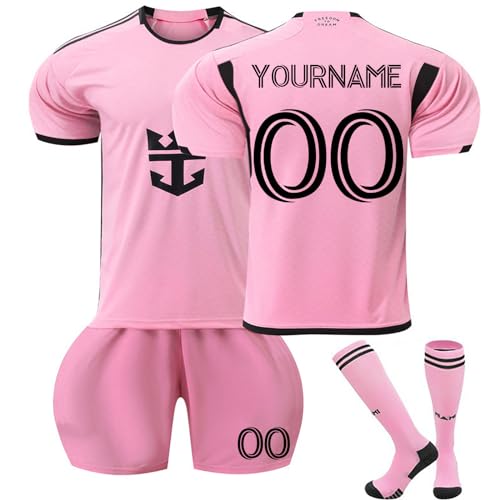 HGWOPGASD Personalisierte Fußball-Trikots, Customizable Trikot Mit Eigenem Namen Individuelles Fußballtrikot Fußball Trikot Mit Namen Benutzerdefiniertes Fußballtrikot Für Kinder Personalisierte A10 von HGWOPGASD