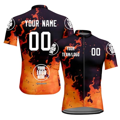 HGWOPGASD Personalisiertes Fahrradtrikot Personalisierte Fahrradkleidung Personalisiertes Fahrradtrikot MTB Trikot Herren MTB Kleidung Mountainbike Trikot Mountainbike Kleidung A17 von HGWOPGASD