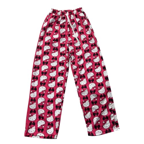 HGWOPGASD Pyjama Damen Winter Schlafanzug Damen Schlafanzug Damen Winter Freizeithose Damen Damen-Schlafanzug-Set Lang Damen Kariert Flauschig Pyjama Damen Schlafanzug Kuschel-Hose Flauschiger Pyjama von HGWOPGASD