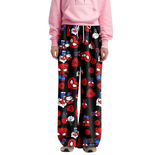 HGWOPGASD -Schlafanzug Für Erwachsene Schlafshorts Für En Anime Plush Schlafanzughosen Für Damen -Schlafanzug Für Erwachsene Pjs Adult Pyjamahose Damen Flauschig Pyjama von HGWOPGASD