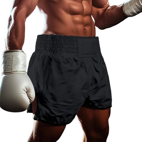 HGWOPGASD Unisex Boxing Shorts, Atmungsaktive MMA Kickboxing Trunks, Muay Thai Fighting Trainingsshorts A01 von HGWOPGASD