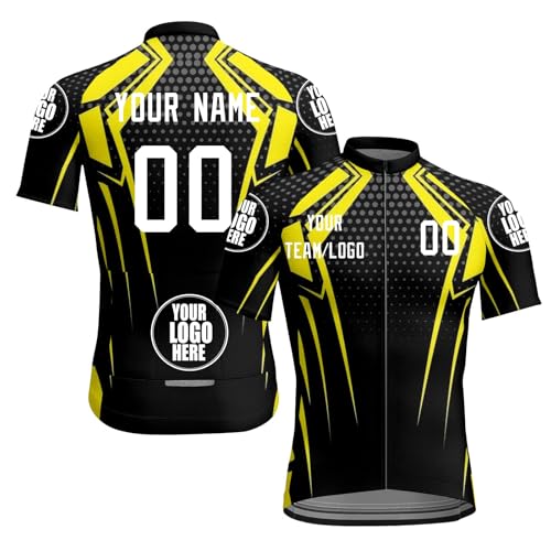 Herren Trikot Personalisierte Team Name Ihr Name Logo Fahrrad Kleidung Maillot Personalisierte Radfahren Männer Frauen A10 von HGWOPGASD