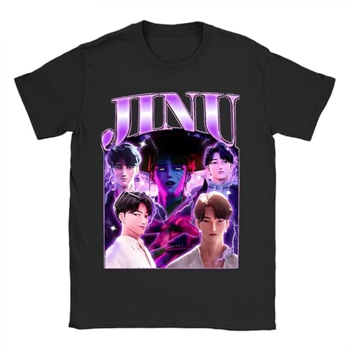 Merch Kpop Demon Hunters Film-T-Shirt für Männer und Frauen, Kurzarm, lässiges Grafik-T-Shirt 01-Himmelblau M Merch Kpop Demon Hunters Film-T-Shirt für Männer und Frauen, Kurzarm, lässiges Grafik-T-Shirt 01-Himmelblau M von HGWOPGASD
