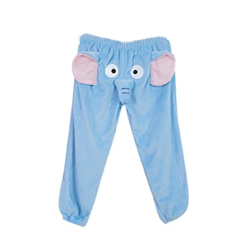 Schlaf Hose Kawaii Kleidung Pj Pants Kuschel-Hose Witzige Pyjamas Herren Plüsch Schlafanzug Damen Elefanten Matching Pyjamas Couple Elefanten Damen Schlafanzug Winter Kuschel Pyjama Damen A18 von HGWOPGASD