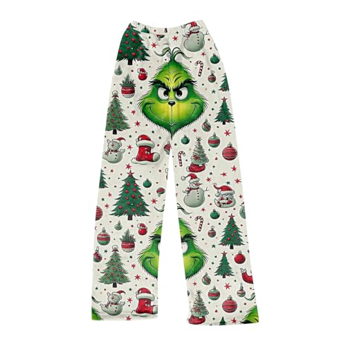 Schlafanzug Anime Weihnachtspyjama Damen Grinch Hose Samthose Damen Kawaii Clothes Große Größe Damen Pyjamas Und Home Kleidung Pyjama Weihnachten Damen Pyjama Hose Pyjama Damen Winter Der von HGWOPGASD