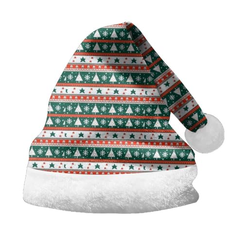 Weihnachtsbaum Grinch Hut Weihnachtsmützen Nikolausmütze Plüsche Lustige Mütze Christmas Hats Christmas Tree Hat Weihnachtsbaumhut Mütze Mit Zipfel, Zipfelmütze Weihnachtsmütze Deko Weihnachtsmütze von HGWOPGASD
