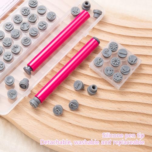 48 Pieces Manicure Stempel Set Für Nails Art Enthusiasten Umfasst Haltbarkeitsmarken Und Slip Proof Base Nail Art Stamper Set von HGZHNAT