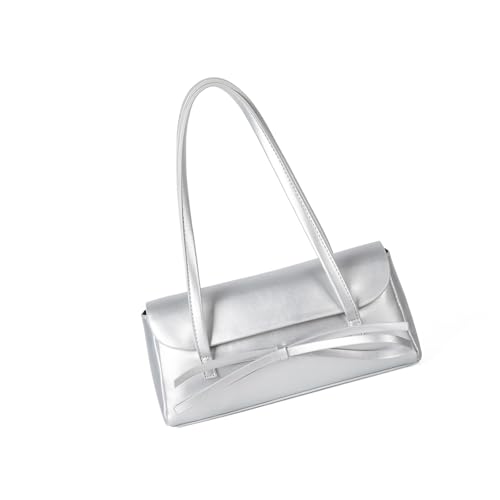 HGZHNAT Elegante Bögen Detail PU Leder Umhängetasche Leichte Handtasche Trendy Achselbaus Für Frauen Und Mädchen Stilvolle Mehrzweckhandtasche von HGZHNAT