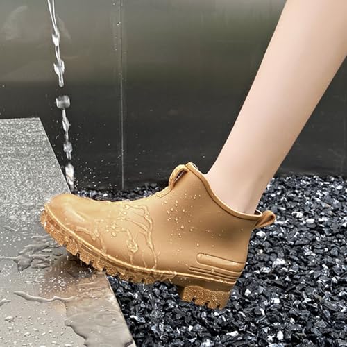 HGZHNAT Fischerei Regenschuhe Männer Frauen Anti Slip Für Outdoor Bequeme Kurze Schuhe Wasserdichte Knöchelstiefel Wasserdichte Niedrige Top Kofferraum Für Erkundung von HGZHNAT