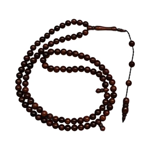 HGZHNAT Handgefertigt Kukada Holz Buddhist Rosary Halskette Handgefertigt 99 Perlen Armband Spirituelle Accessoire Bedeutungsvolle Spirituelle Halskette HGZHNAT Handgefertigt Kukada Holz Buddhist Rosary Halskette Handgefertigt 99 Perlen Armband Spirituelle Accessoire Bedeutungsvolle Spirituelle Halskette von HGZHNAT