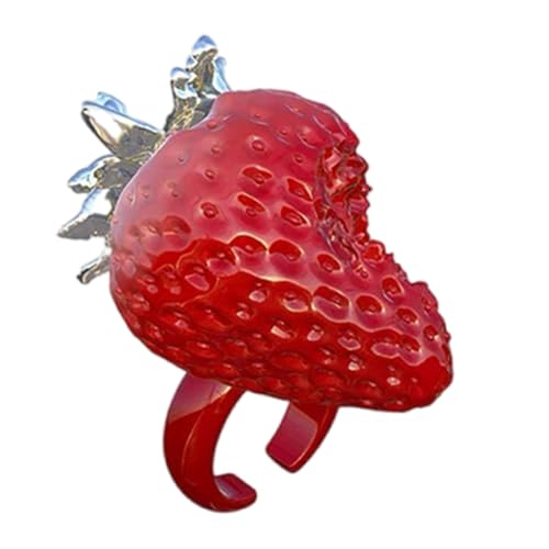 HGZHNAT Mode Erdbeerdesigns Ringe Flexibler Größen Stilvoller Schmuck Für Alltägliche Stile Verstellbare Moderinge HGZHNAT Mode Erdbeerdesigns Ringe Flexibler Größen Stilvoller Schmuck Für Alltägliche Stile Verstellbare Moderinge von HGZHNAT