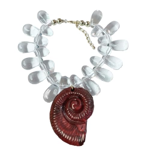 HGZHNAT Sea Conch Anhänger Halskette Leichtes Krawabwäsche Schmuckstück Für Strandurlaub Und Lässige Outfits Jugendmodeschmuck HGZHNAT Sea Conch Anhänger Halskette Leichtes Krawabwäsche Schmuckstück Für Strandurlaub Und Lässige Outfits Jugendmodeschmuck von HGZHNAT