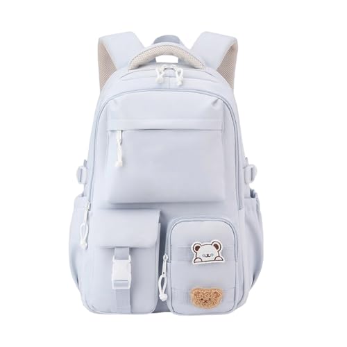 HGZHNAT Stilvoller Japanischer Schulrucksack Für Frauen Nylon Multipocket Ergonomic Schulter Trendy Frauen Nylon Backbeutel von HGZHNAT