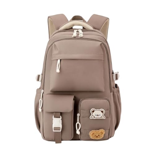 HGZHNAT Stilvoller Japanischer Schulrucksack Für Frauen Nylon Multipocket Ergonomic Schulter Trendy Frauen Nylon Backbeutel von HGZHNAT