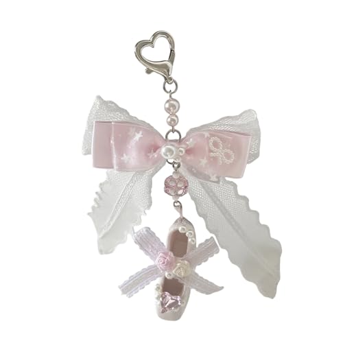 HGZHNAT Trendy Imitation Pearls Bowknot Bag Charme Einfacher Clip Auf Zubehör Für Geldbörsen Für Die Tägliche Nutzung Und Partys Supplies Party Dating Accessoire von HGZHNAT