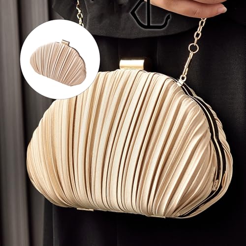 Modische Strukturierte Shell Abendbeutel Leichtes Polyester Crossbody Tasche Perfekt Für Hochzeiten Partys Besondere Veranstaltung Praktische Polyester Für Frauen von HGZHNAT