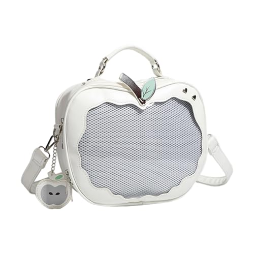 Preppy Styles Crossbody Tasche Für Stecknadel Display Fruchtform Itabag PU Leder Umhängetasche Süßer Rucksackmessener Bag Äpfel Form Itabag Sweet Rucksack Crossbody Tasche Preppy Styles Umhängetasche von HGZHNAT
