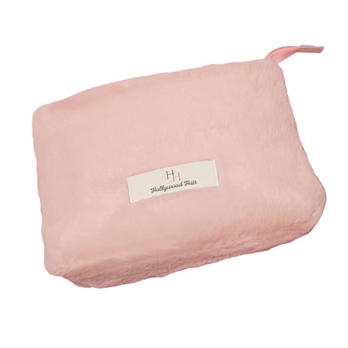 HH Hollywood Hair Plüsch-Kosmetiktasche Rosa mit Logo – Maxi 18x25x8 cm – Kosmetiktasche für Damen – Weich im Griff – Für Kosmetik – Accessoires – Haarzubehör HH Hollywood Hair Plüsch-Kosmetiktasche Rosa mit Logo – Maxi 18x25x8 cm – Kosmetiktasche für Damen – Weich im Griff – Für Kosmetik – Accessoires – Haarzubehör von HH Hollywood Hair
