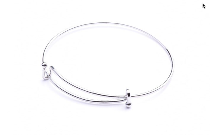 3 Verstellbare Silberdraht Armreifen, Made in Usa, 3Er Pack 3 Verstellbare Silberdraht Armreifen, Made in Usa, 3Er Pack von HHHdesigns