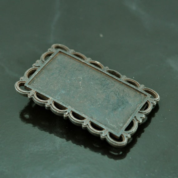 Gürtelschnalle Basis, Ausgebogte Spitze Rechteck, Vintage Rustikal, Made in Usa, Stück von HHHdesigns