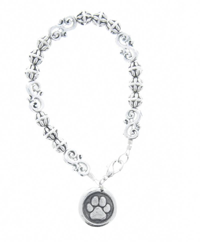 "Paw Print Armband Mit "Rub My Tummy" Charm An Einer 19 cm Langen Silberkette, Perlen, in Geschenk-Box, Handgemacht Den Usa, Jedes" "Paw Print Armband Mit "Rub My Tummy" Charm An Einer 19 cm Langen Silberkette, Perlen, in Geschenk-Box, Handgemacht Den Usa, Jedes" von HHHdesigns