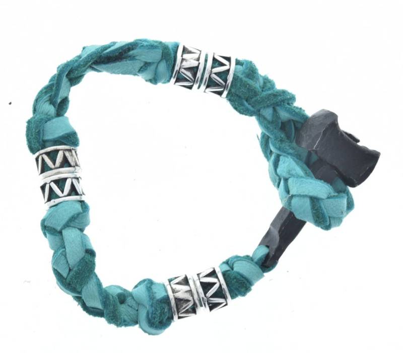 Thorshammer Armband Im Wikingerstil Mit Handgeschmiedetem Hammer, Bc-101Tq-1 Thorshammer Armband Im Wikingerstil Mit Handgeschmiedetem Hammer, Bc-101Tq-1 von HHHdesigns