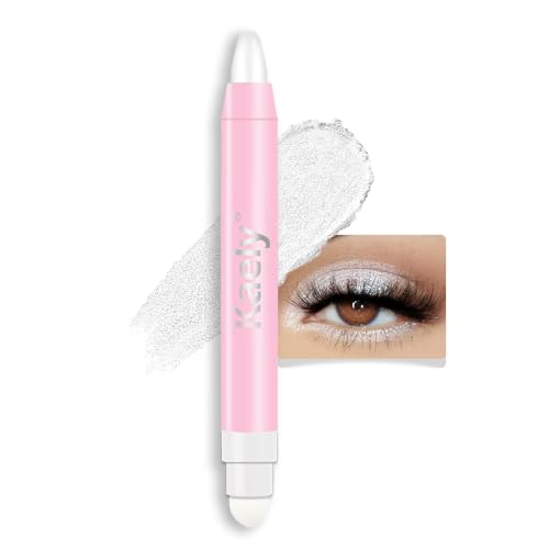 HHLTOH Kaely Creme Highlighter Eyeshadow Pencil mit Perlglanz Weiß Wasserdicht Pigmentiert Doppelspitze Applikator Lidschatten Palette Beleuchtetes Make-up HHLTOH Kaely Creme Highlighter Eyeshadow Pencil mit Perlglanz Weiß Wasserdicht Pigmentiert Doppelspitze Applikator Lidschatten Palette Beleuchtetes Make-up von HHLTOH