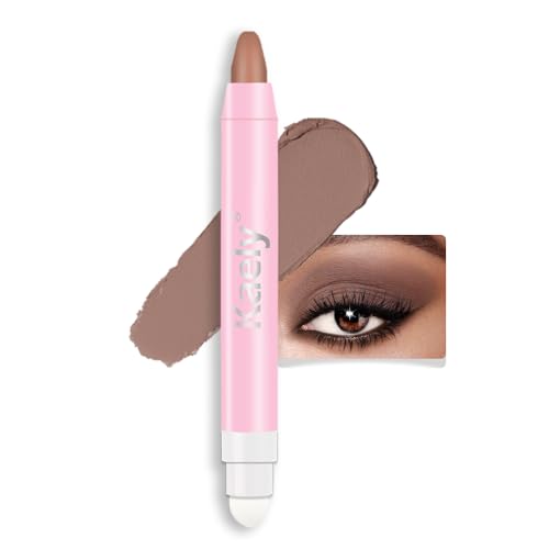 Kaely Stone Highlightering Eye Shadow Pencil Matte Cream Waterproof Pigmentierte Doppelspitze Applikator Lidschatten Palette Highlighter Makeup von HHLTOH