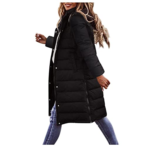 Damen Weste Mit Kapuze - Leichte Steppweste Frauen Winter Weste Warm Puffer Mantel Lang Steppjacke Freizeit Wintermantel Ohne Ärmel Jacke Für Aktivitäten Wandern Büro Home von HHMY