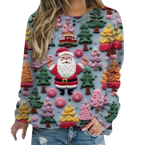 HHOP Weihnachten übergroßer Hoodie Damen Rudolf das Rentier Weihnachtspulli musselin Bluse Damen Damen Strickweste Basic top Damen skims Sport Jacke eng Preppy Clothes vliesjacke Damen von HHOP