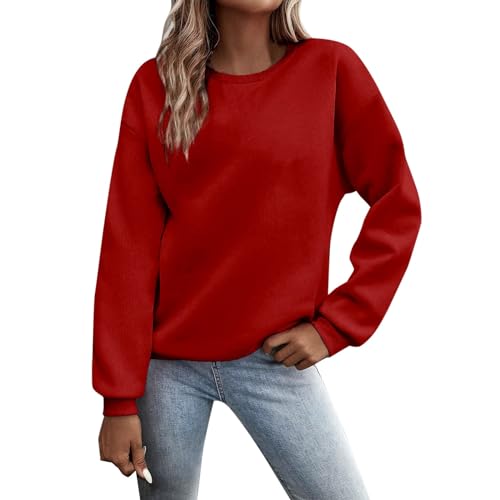 HHOP kuschelpulli Damen flauschig XXL y2k Hoodie Herren Rock a Linie Strickjacke Pullover Damen elegant Rock Bluse Pullover (Damen) Off Shoulder Pullover von HHOP