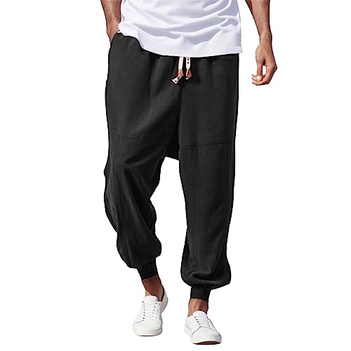 Herren-Jogginghose mit Kordelzug, Freizeithose, Herren-Jogginghose für Übung, Jogger, Laufen Jogginghose Herren Cargohose Jogger Pants Herren breite Hosen Herren saphirvogel Trainingsanzug von HHOP