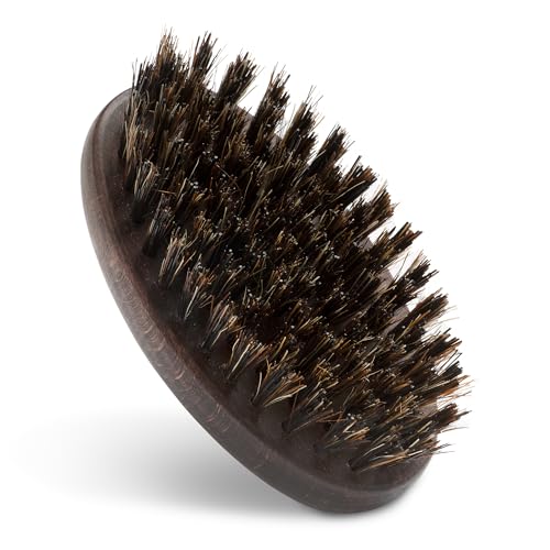 HHUUMM Bartbürste aus Wildschweinborste - Schwarzholz - Wildschweinborsten Bürste - Geschenk für Männer - Bartbürste für Bartwuchs & -Verdichtung - Premium Holz - 100% Naturborsten HHUUMM Bartbürste aus Wildschweinborste - Schwarzholz - Wildschweinborsten Bürste - Geschenk für Männer - Bartbürste für Bartwuchs & -Verdichtung - Premium Holz - 100% Naturborsten von HHUUMM