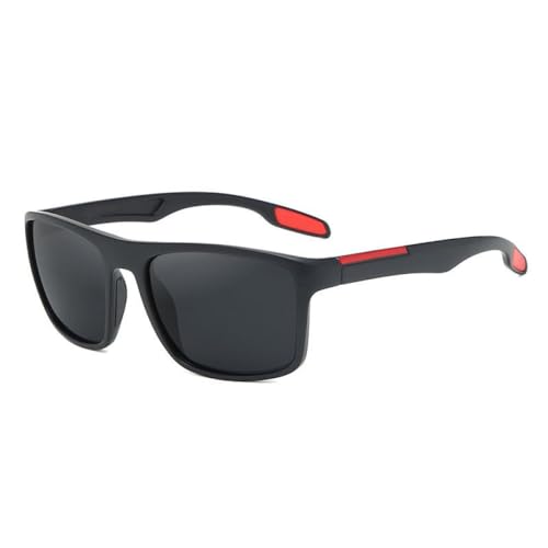 Rechteckige ultraleichte Herren-Sonnenbrille, TAC-polarisiert, 1,1 mm dicke Gläser, UV400, Damen-Sonnenbrille, C2 Mattschwarz, H, C2 schwarz matt, h Rechteckige ultraleichte Herren-Sonnenbrille, TAC-polarisiert, 1,1 mm dicke Gläser, UV400, Damen-Sonnenbrille, C2 Mattschwarz, H, C2 schwarz matt, h von HHXWAN