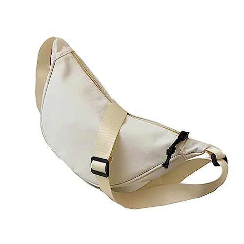 Umhängetasche Frauen Handtasche, Plain Portable Crescent Moon Bag, Umhängetasche Mit Verstellbarem Schultergurt, Damen Stilvolle Umhängetasche Mit Verstellbarem Schultergurt Crossbody Bag Damen von HHZZXCDH