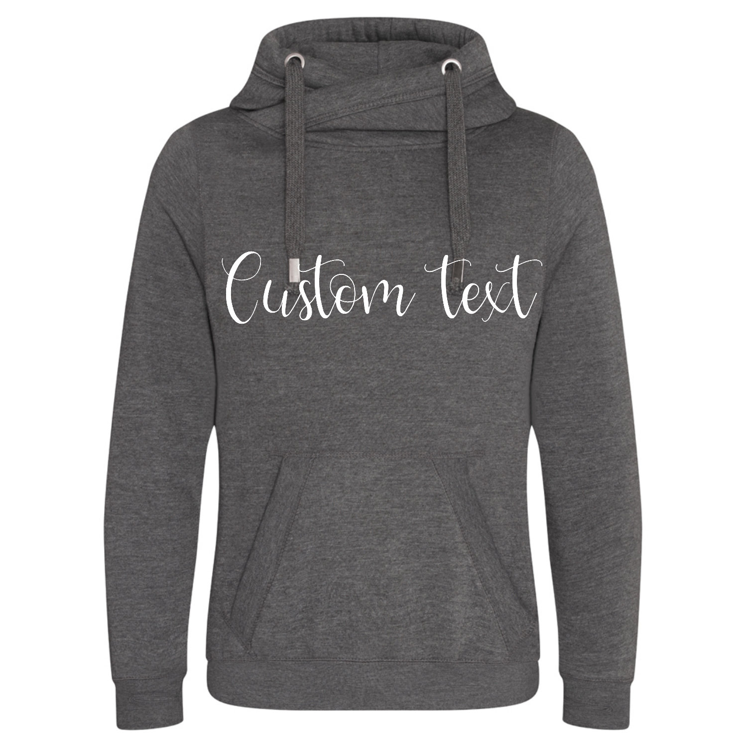 Personalisierter Text Crossover Hoody, Unisex Hoodie, Chunky Eigener Hoodie von HHdesignUK