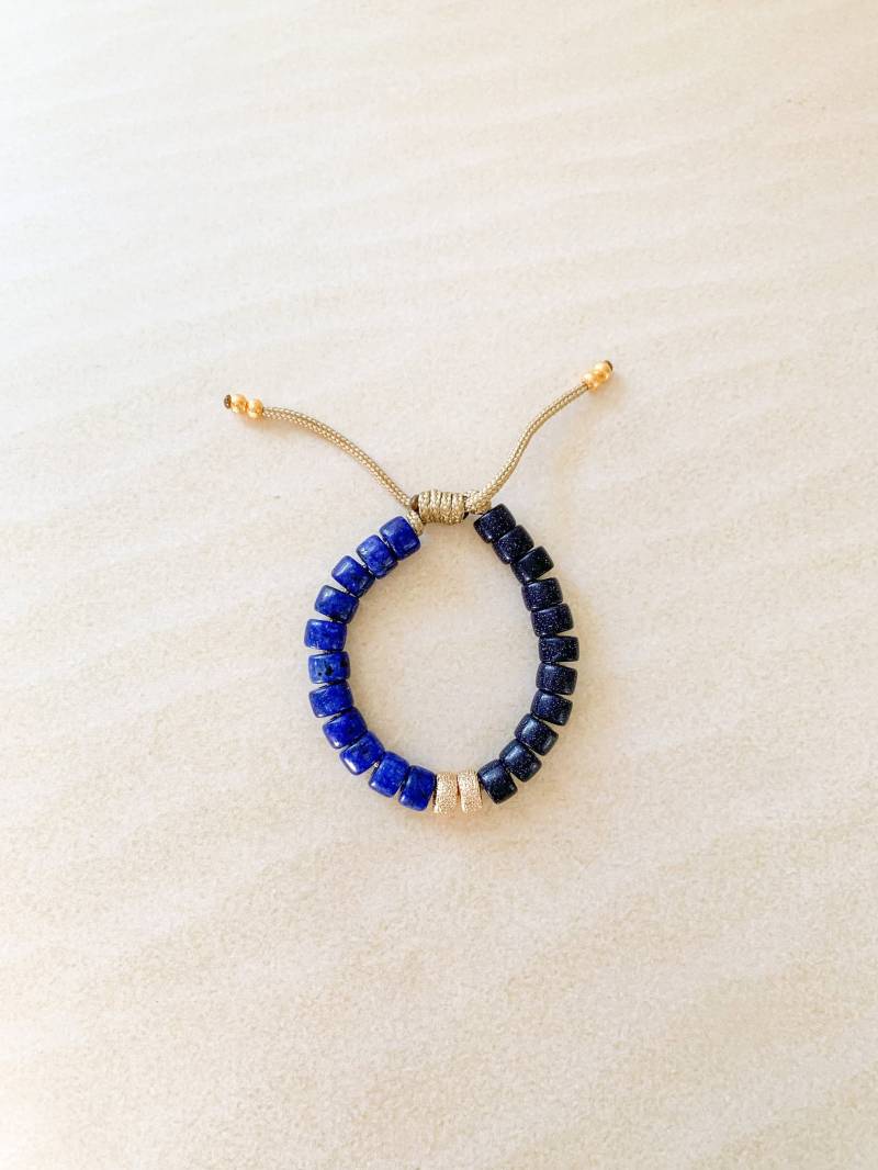 Nr.1 | Edelstein Krähe Perlenarmband Pony Perlen Individuelle Designs Designer Inspiriert Forte Bead Aventurin Goldfluss von HHperlastudio