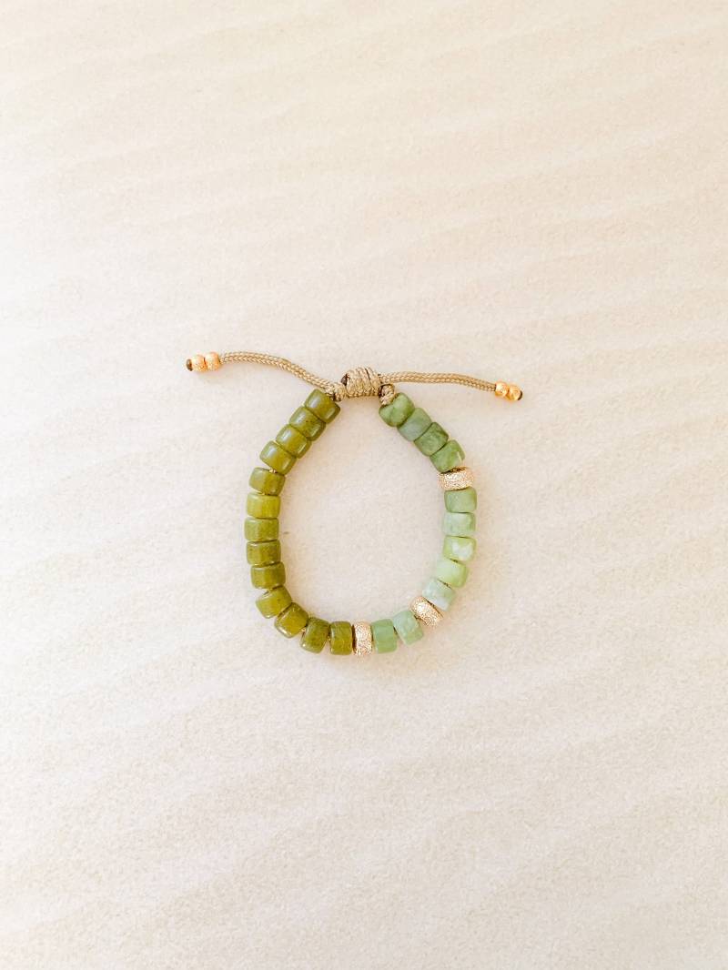 Nr.12 | Edelstein Perlen Armband Pony Crow Individuelle Designs Designer Inspiriert Forte Bead Jade Achat Krawatten-Look von HHperlastudio