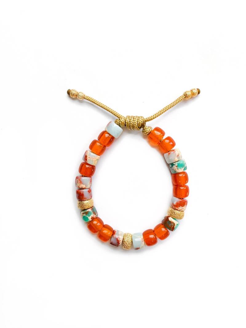 Nr.125 | Edelstein Perlen Armband Stein Pony Individuelle Designs Designer Inspiriert Trendiges von HHperlastudio