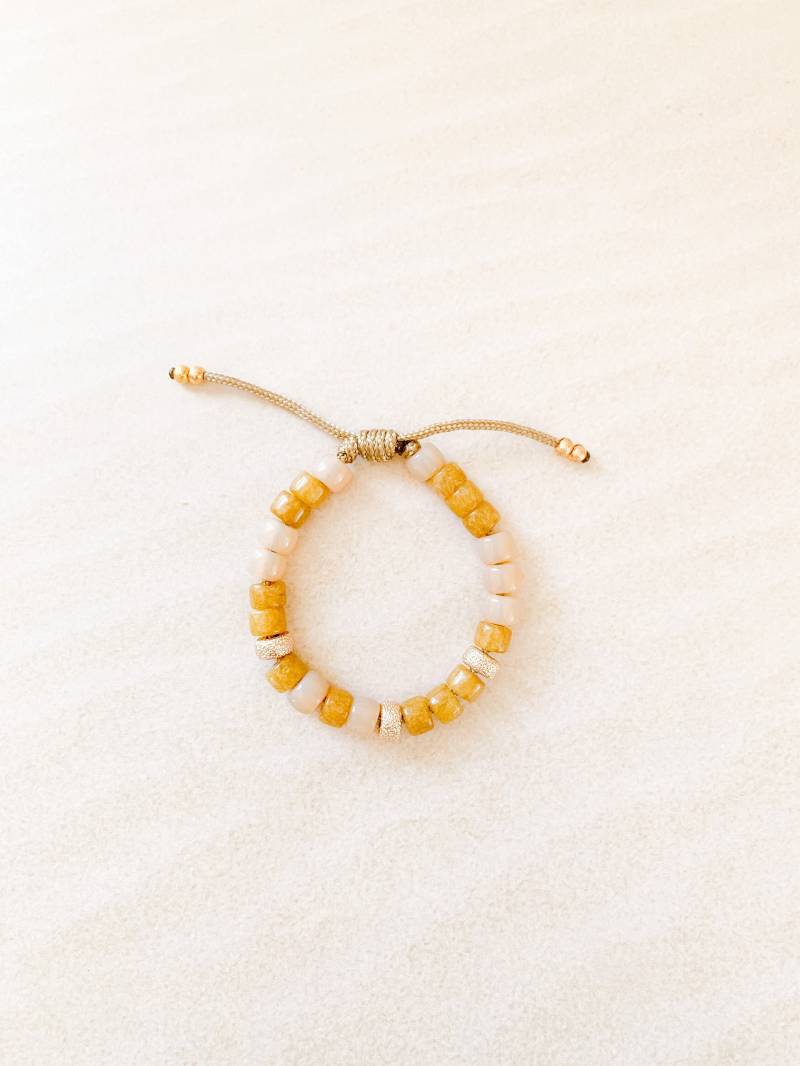 Nr.16 | Edelstein Perlen Armband Pony Crow Individuelle Designs Designer Inspiriert Forte Bead Bucci Krawatten-Look von HHperlastudio