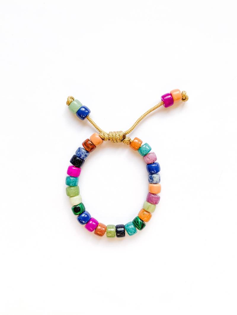 Nr.61 | Edelstein Krähe Perlenarmband Pony Perlen Individuelle Designs Designer Inspiriert Forte Bead Armandchen von HHperlastudio