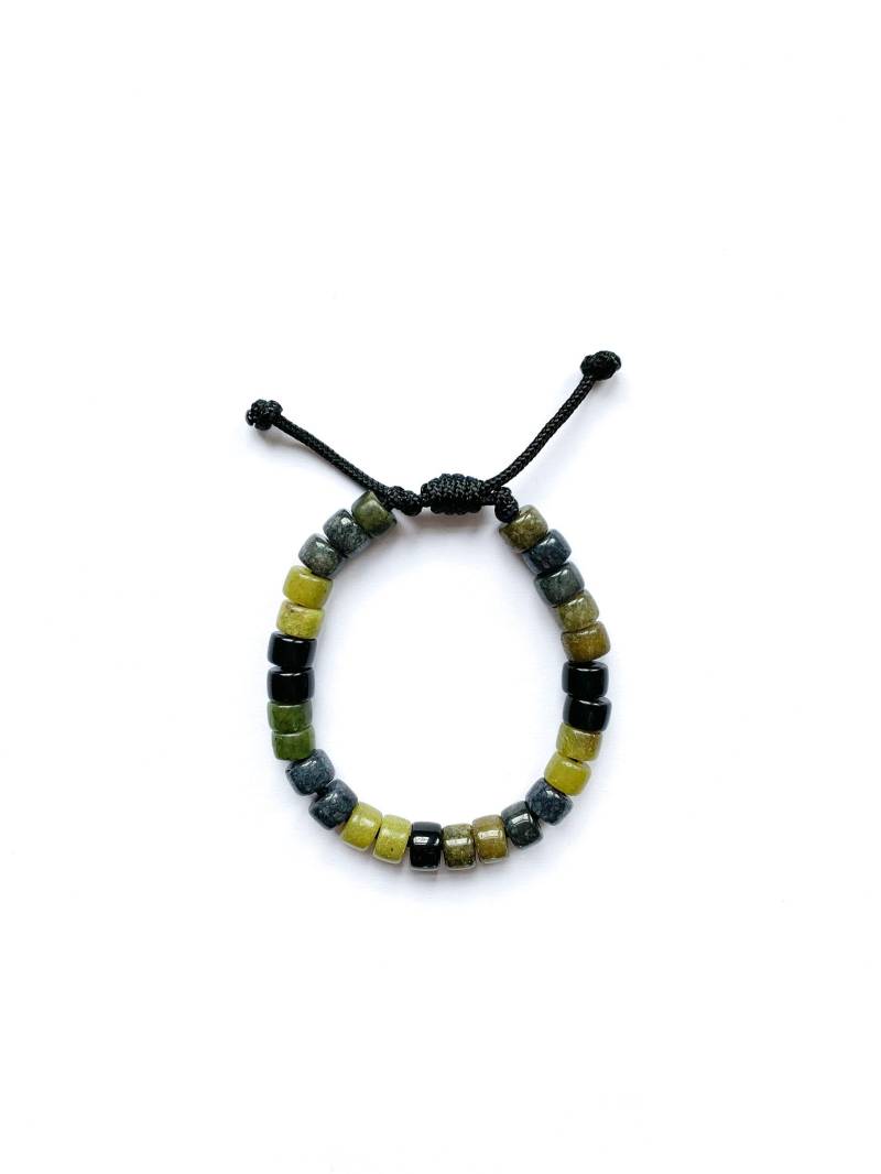 Nr.76 | Herren Edelstein Crow Bead Armband Pony Perlen Anpassbare Designs von HHperlastudio