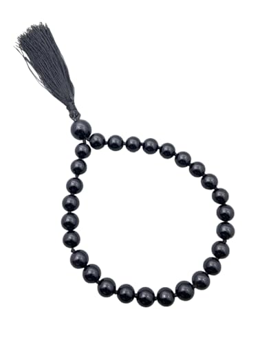 HI International Schwarzer Turmalin-Mala, AAA, 27 + 1 Perlen, Mala, 8 mm, Mini-Mala, Schmuck, Herren, Quarter Mala, Yoga-Geschenk, 8mm, Edelstein, schwarz, Turmalin HI International Schwarzer Turmalin-Mala, AAA, 27 + 1 Perlen, Mala, 8 mm, Mini-Mala, Schmuck, Herren, Quarter Mala, Yoga-Geschenk, 8mm, Edelstein, schwarz, Turmalin von HI International