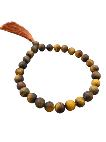 HI International Tigerauge, Jaap-Mala, AAA, 27 + 1 Perlen, Mala, 8 mm, Mini-Mala, Schmuck, Herren, Quarter Mala, Yoga-Geschenk, 8mm, Edelstein, Tigerauge, mattgelb HI International Tigerauge, Jaap-Mala, AAA, 27 + 1 Perlen, Mala, 8 mm, Mini-Mala, Schmuck, Herren, Quarter Mala, Yoga-Geschenk, 8mm, Edelstein, Tigerauge, mattgelb von HI International