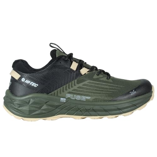 Hi-Tec Herren Fuse Trail Low Trail-Laufschuhe, Wanderschuhe, Olive Night Black Docker, 45 EU von HI-TEC