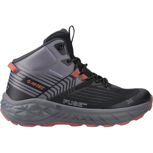 Hi-Tec Herren Fuse Trail Mid, Phantom Castlerock Baked Clay, 45 EU von HI-TEC