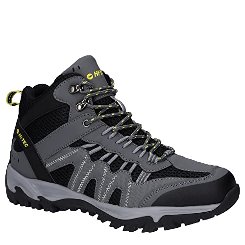 Hi-Tec Herren Jaguar Mid Wp Graphite/Schwarz/Citron-o010480-052-uk10 Wanderstiefel, Graphite Black Citron, 45 EU von HI-TEC