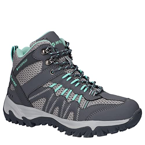 Hi-Tec Jaguar Mid Wp Damen Wanderstiefel, Charcoal Graphite Cool Grey Lichen, 42 EU von HI-TEC