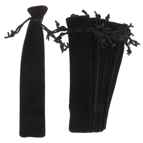 HIAKDOFT 15 Stück Teiliges Kordelzug Stifttaschen aus Hochwertigem Verschleißfestem Flauschmaterial Kompakte Tragbare Stifthüllen für Kugelschreiber und Füllfederhalter Praktische von HIAKDOFT