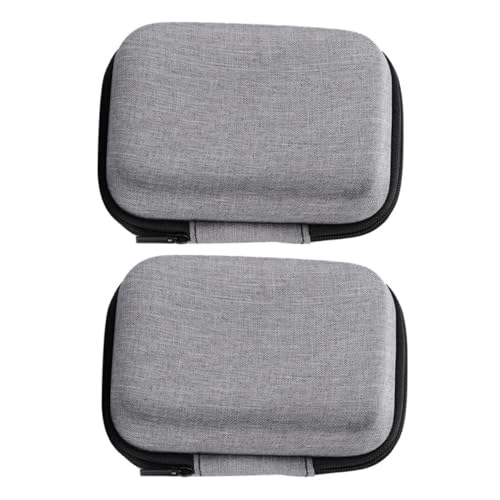 HIAKDOFT 2 Stück Elektronik Aufbewahrungstasche Tragbar Kabel Organizer Zubehör Tasche für Mikrofon Ladegerät Kopfhörer Zubehör von HIAKDOFT